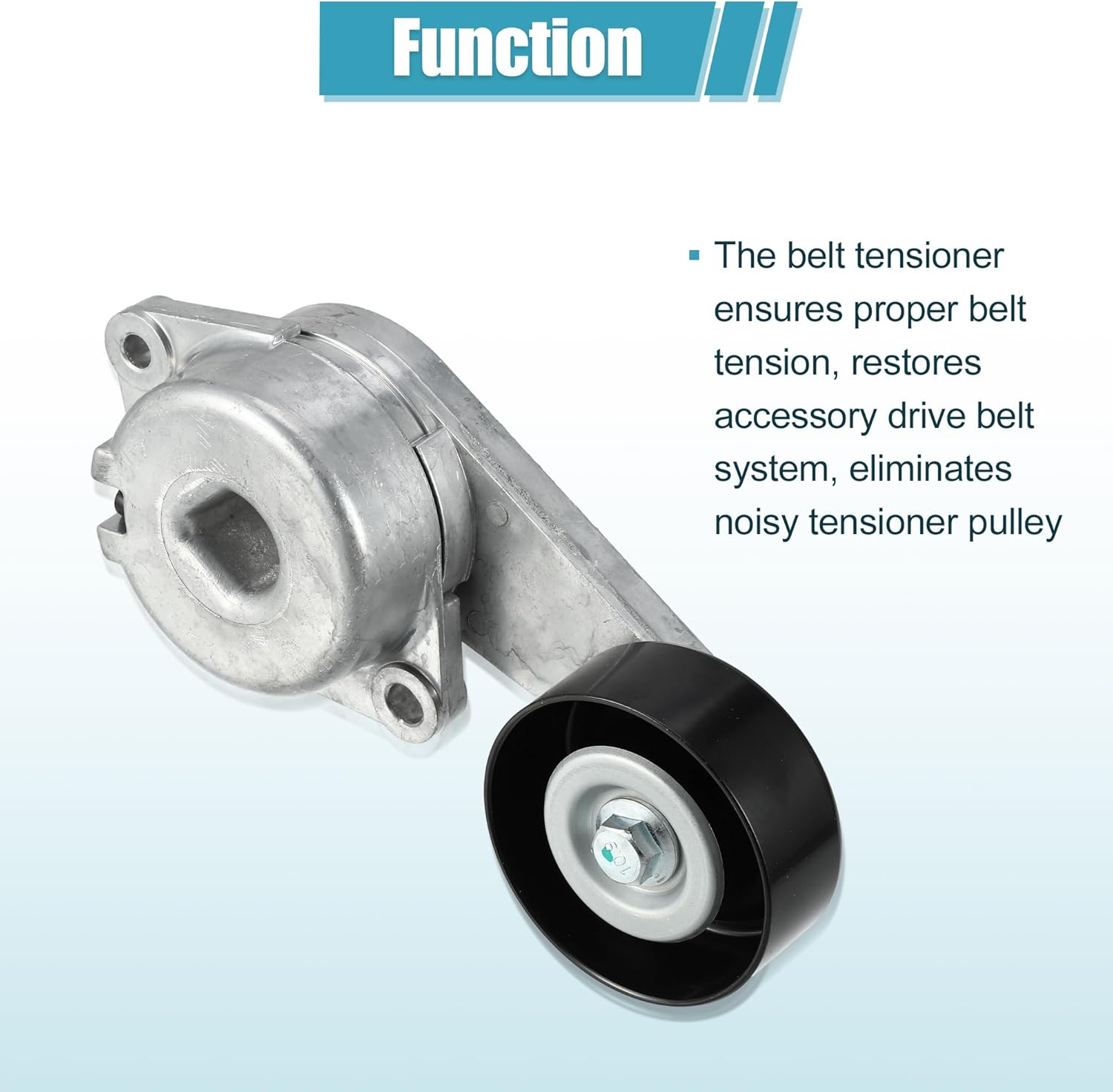 X AUTOHAUX Serpentine Drive Belt Tensioner Idler Friction Wheel for Ford E-150 2003-2005 for Ford E-250 2003 2004 for Ford E-350 Super Duty 2005 Idler Pulley AC Belt Tension No.1L2Z6B209AA