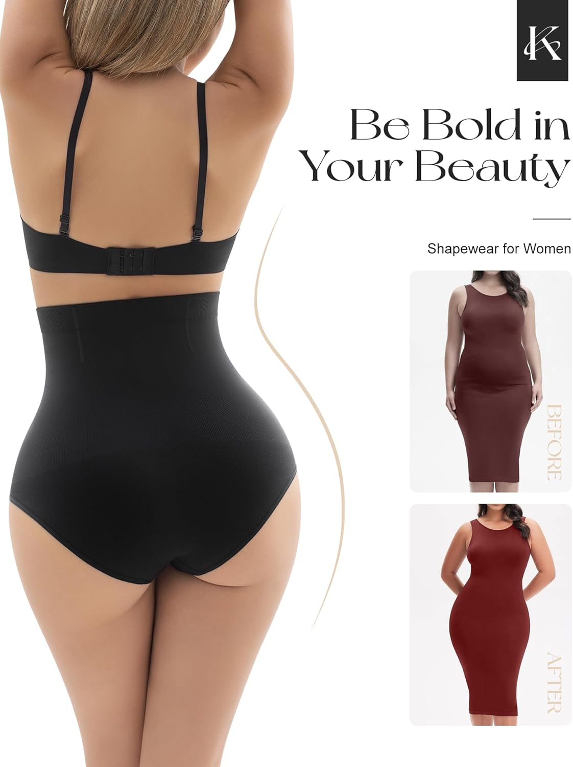 Tummy Control Shapewear for Women, High Waisted Body Shaping Underwear Briefs, Seamless Panty Girdle - Image 5