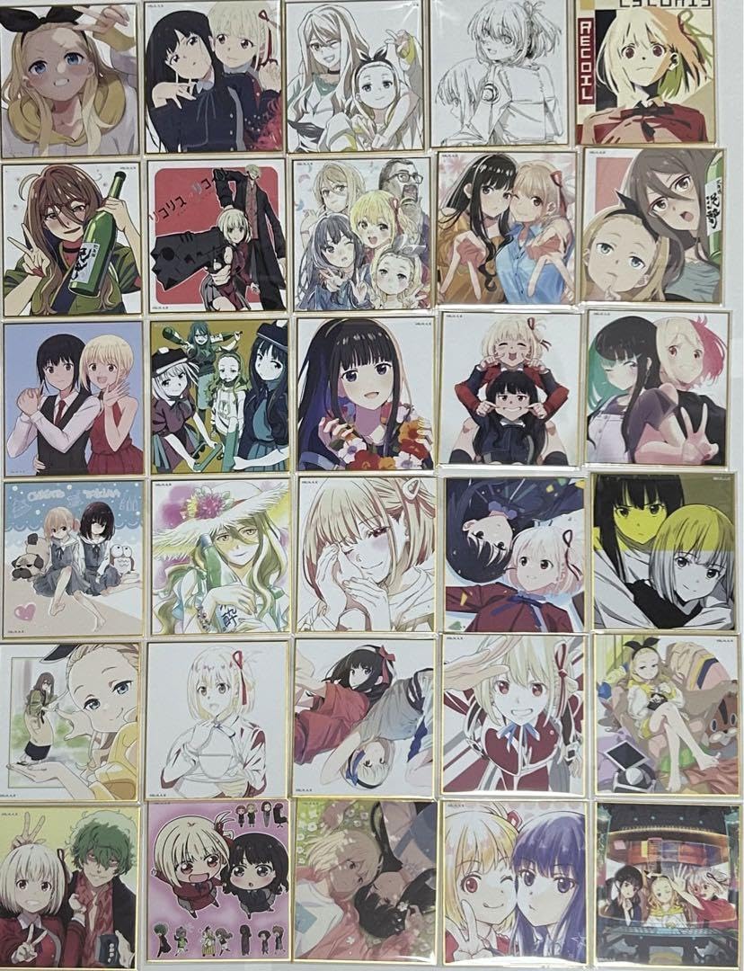 リコリス・リコイル展 複製ミニ色紙 全種コンプセット 収納