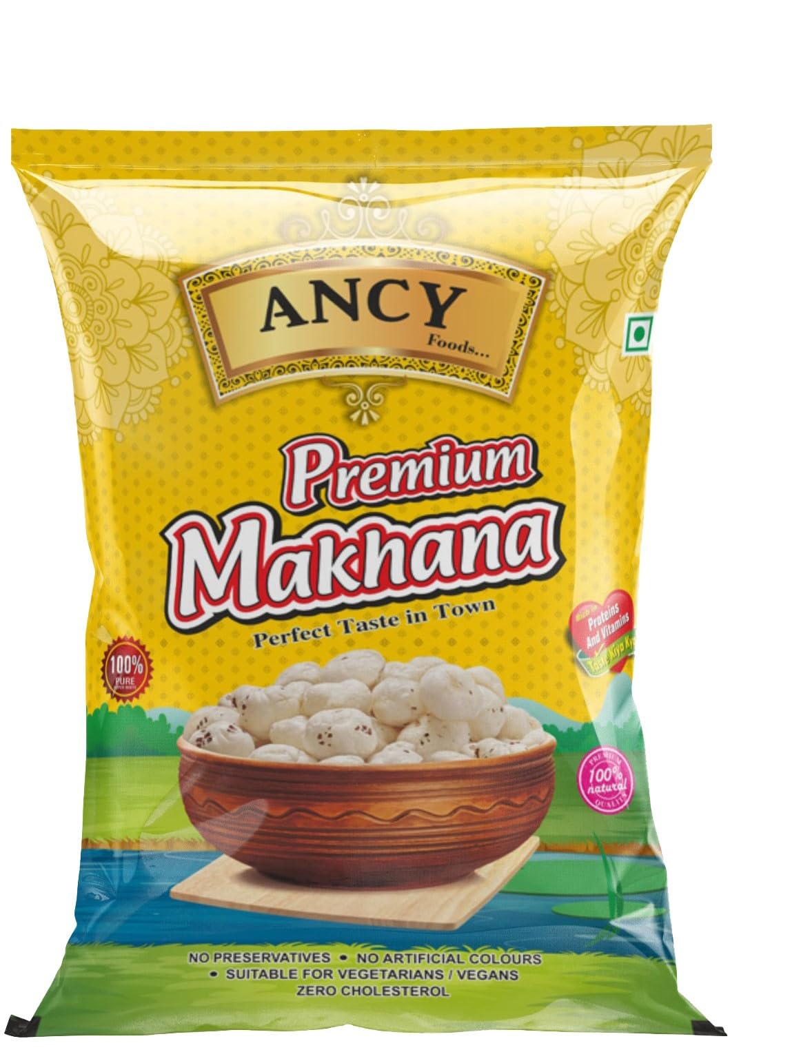 Ancy Special Jumbo Size Phool Makhana/ Lotus Seeds (Handpicked), 250 g