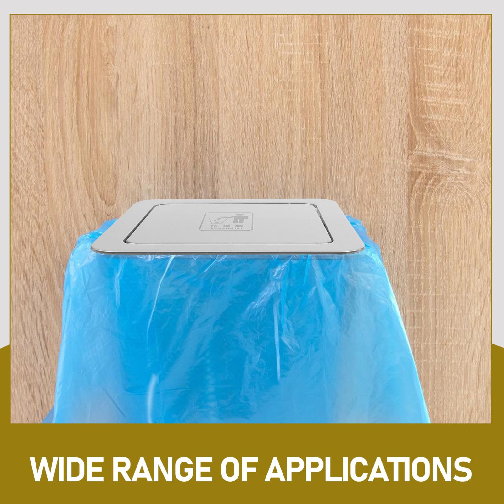 MAGICLULU Coperchio Incassato Per Pattumiera in Acciaio Resistente Copertura Per Bidone Della Spazzatura Da Cucina Design Ribalta Per Piano Di Lavoro