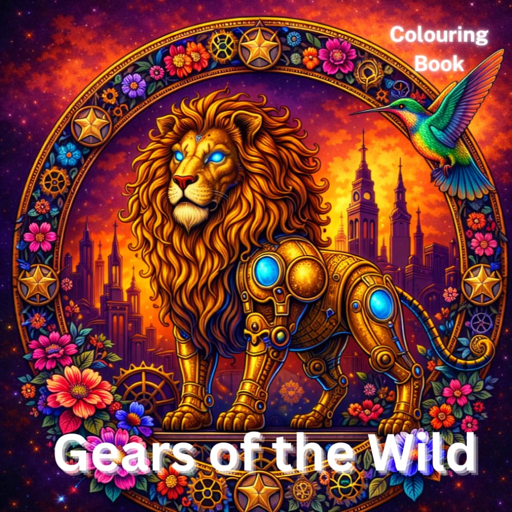 Gears of the Wild: A Stress-Relieving Journey Through Clockwork Creatures and Metallic Mandalas