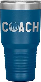 Golf Coach Tumbler - Golf Coach Gift 30oz Insulated Engraved Stainless Steel Golf Coach Cup Blue