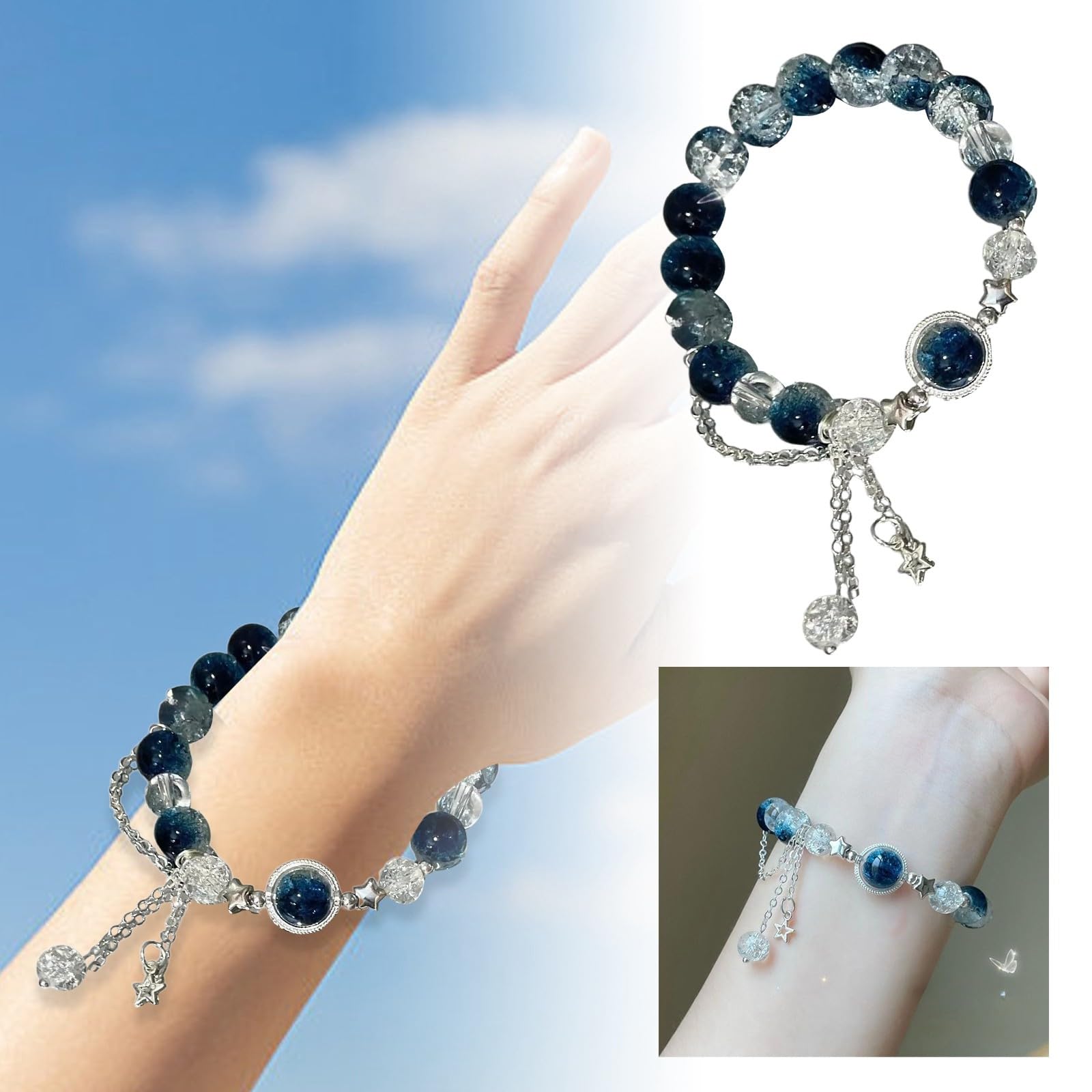 WZGWDC Set di Braccialetti e Orecchini Pendenti