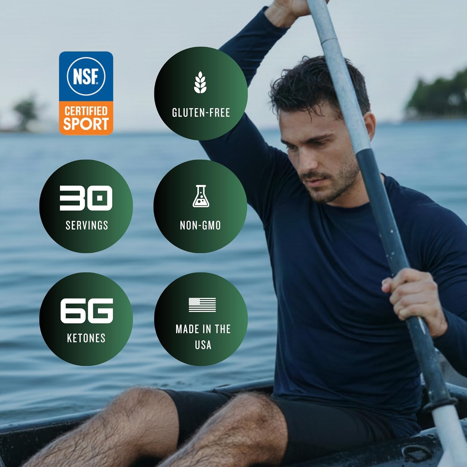 goBHB® Clean Energy Powder | NSF Sport Certified | Cellular Fuel with BHB Salts | Enhances Endurance, Mental Clarity, Hydration & Recovery | No Caffeine or Sugar | Neutral Flavor