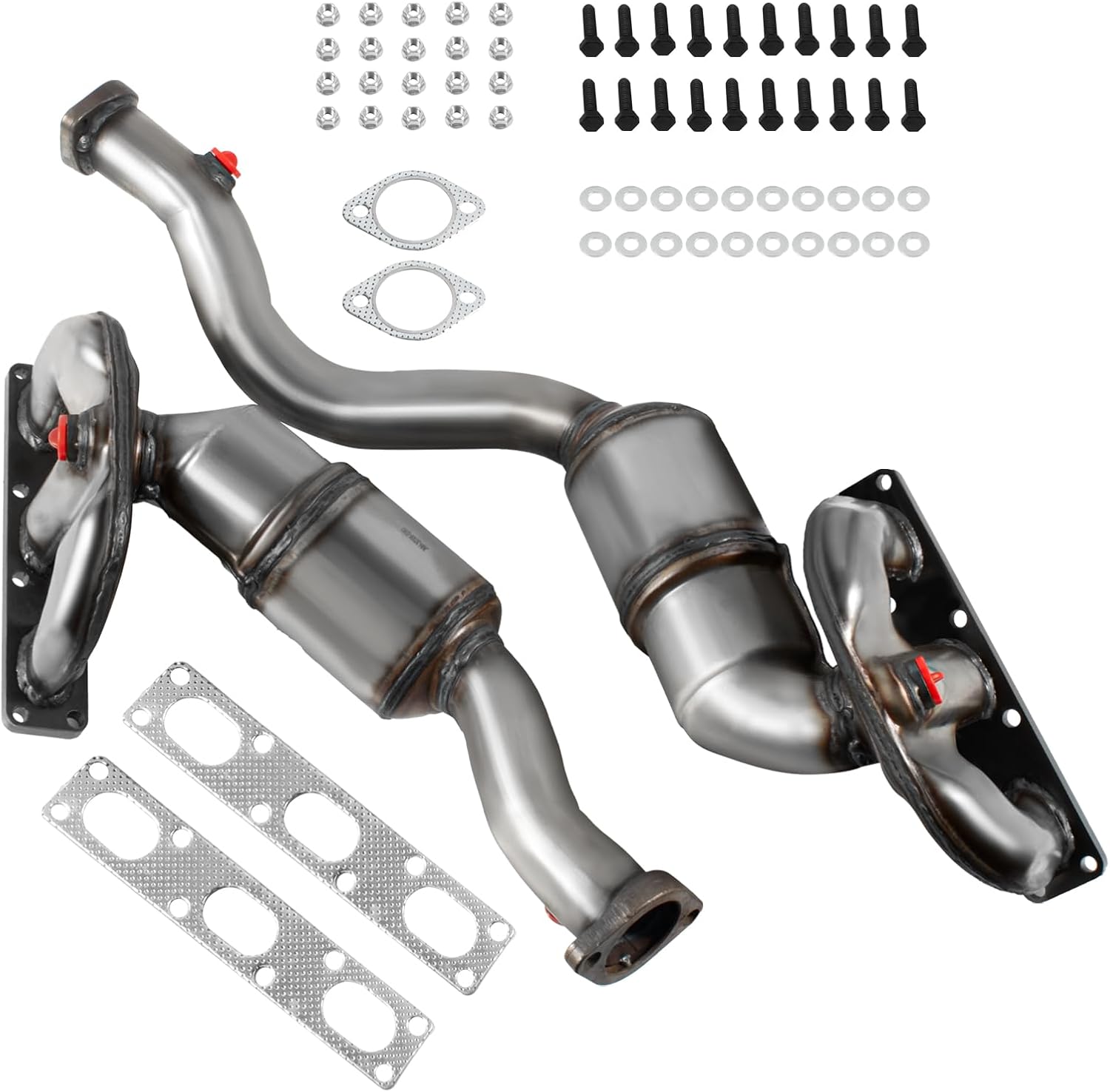 Exhaust Manifold Catalytic Converter for BMW X5 3.0L 2001–2006, 525i 2.5L 2001–2003 | Front & Rear | EPA Compliant High Flow | Replaces 18118, 18119