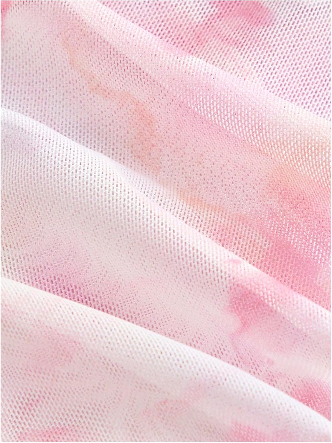 GORGLITTER Women's Floral Lace Trim Ruffle Dress Asymmetrical Hem Spaghetti Strap Cami Dresses - Image 4