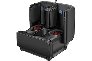 COMFIER 2 in 1 Foot and Calf Massager Machine, Shiatsu Kneading, Vibration,...