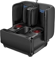 COMFIER 2-in-1 Shiatsu Foot & Calf Massager with Heat, Kneading, Vibration - FSA/HSA for Plantar Fasciitis Relief