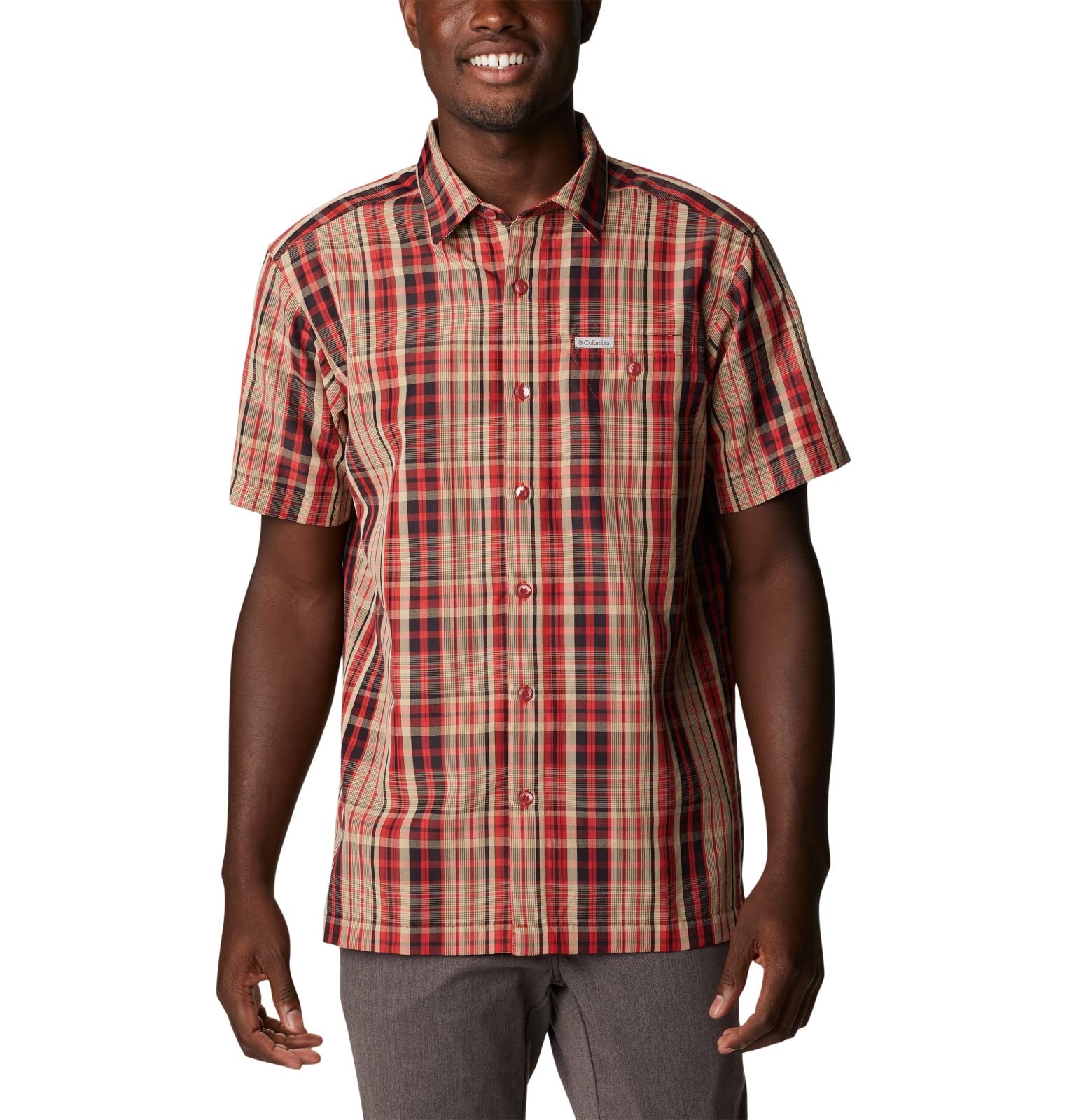 Mens Silver Ridge Lite Plaid Short Sleeve Silver Ridge Lite