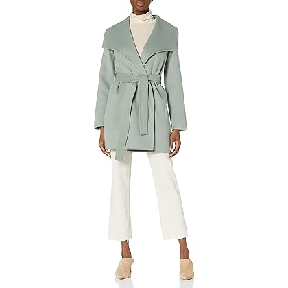 Anne klein belted wrap coat Clearance