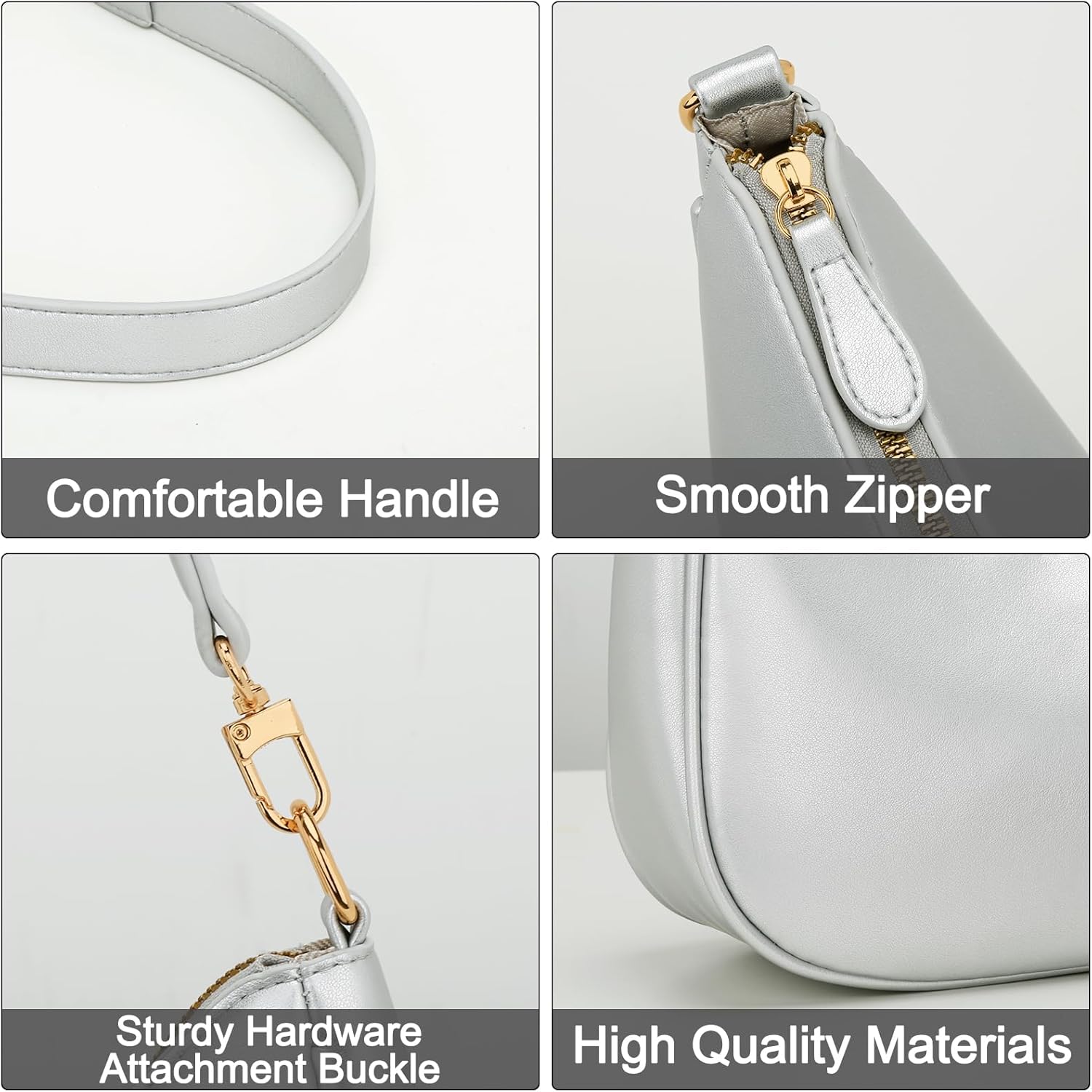 KKXIU Shoulder Bag for Women Cute Hobo Purses and Handbags Retro Clutch Underarm Purse | Cute, Retro, Cute, Retro - Image 4