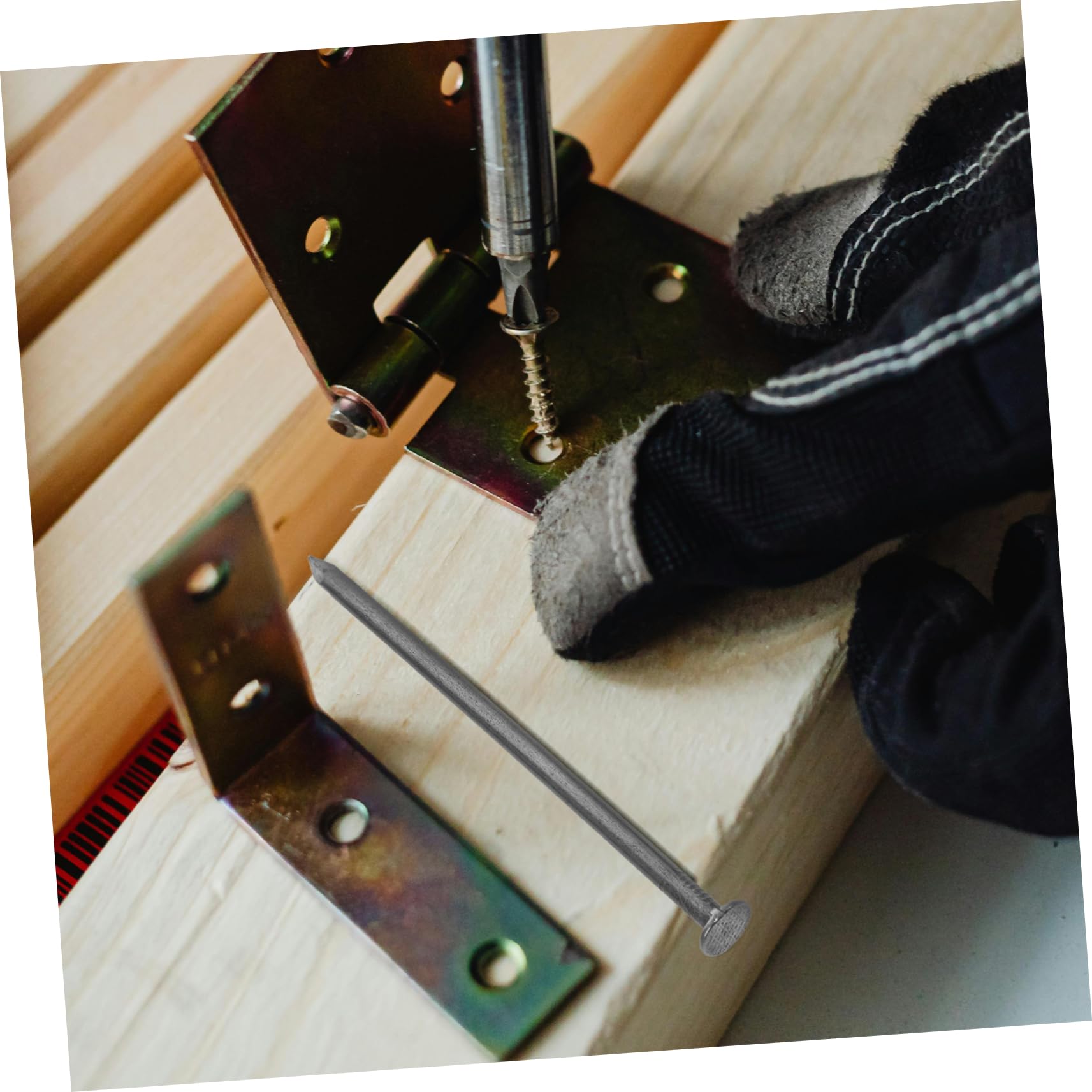 BUGUUYO 500g Hardware Nails Iron Nails for Hardwood Flooring Heavy Duty Nails for DIY Projects