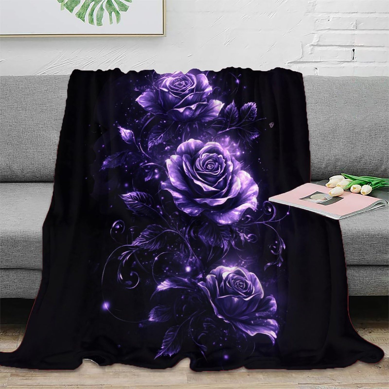 Couverture Microfibre 150x200 Anti-Peluches Lavable en Machine Lit Étudiant
