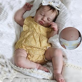 Anano Full Silicone Reborn Baby Doll Girl 20 in Realistic Baby Dolls Silicone Full Body Lifelike Newborn Babies Reborn Toddler Dolls Soft Real Life Like Babys Doll Washable