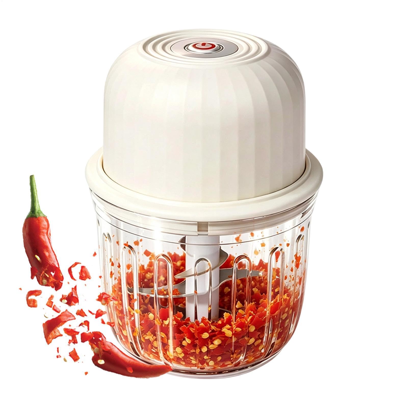 Picadora portátil eléctrica para picar carne y pimientos