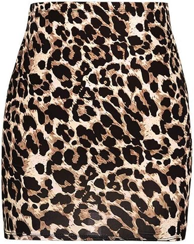 leopard bodycon skirt