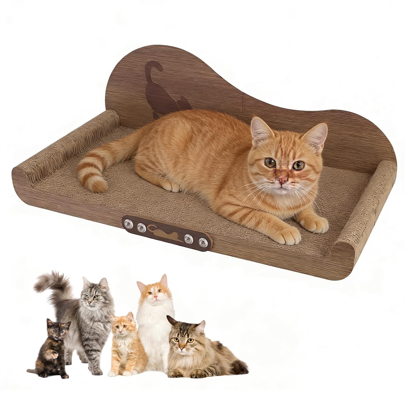 Griffoir pour chat 3 en 1 pour stopper les griffures sur le canapé