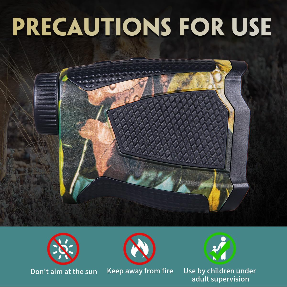 Télémètre de Chasse et de Golf REVASRI 1200 Y/M avec Angle et Distance Horizontale Étanche, avec Technologie d'acquisition de Cible Télémètre Clair et précis pour Les Chasseurs et Le Golf