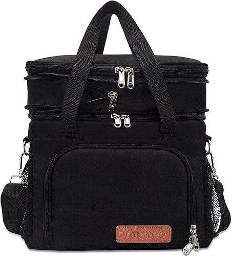 Lonchera reutilizable con aislamiento, lonchera reutilizable para hombre, lonchera reutilizable para oficina, picnic, senderismo, playa, picnic al