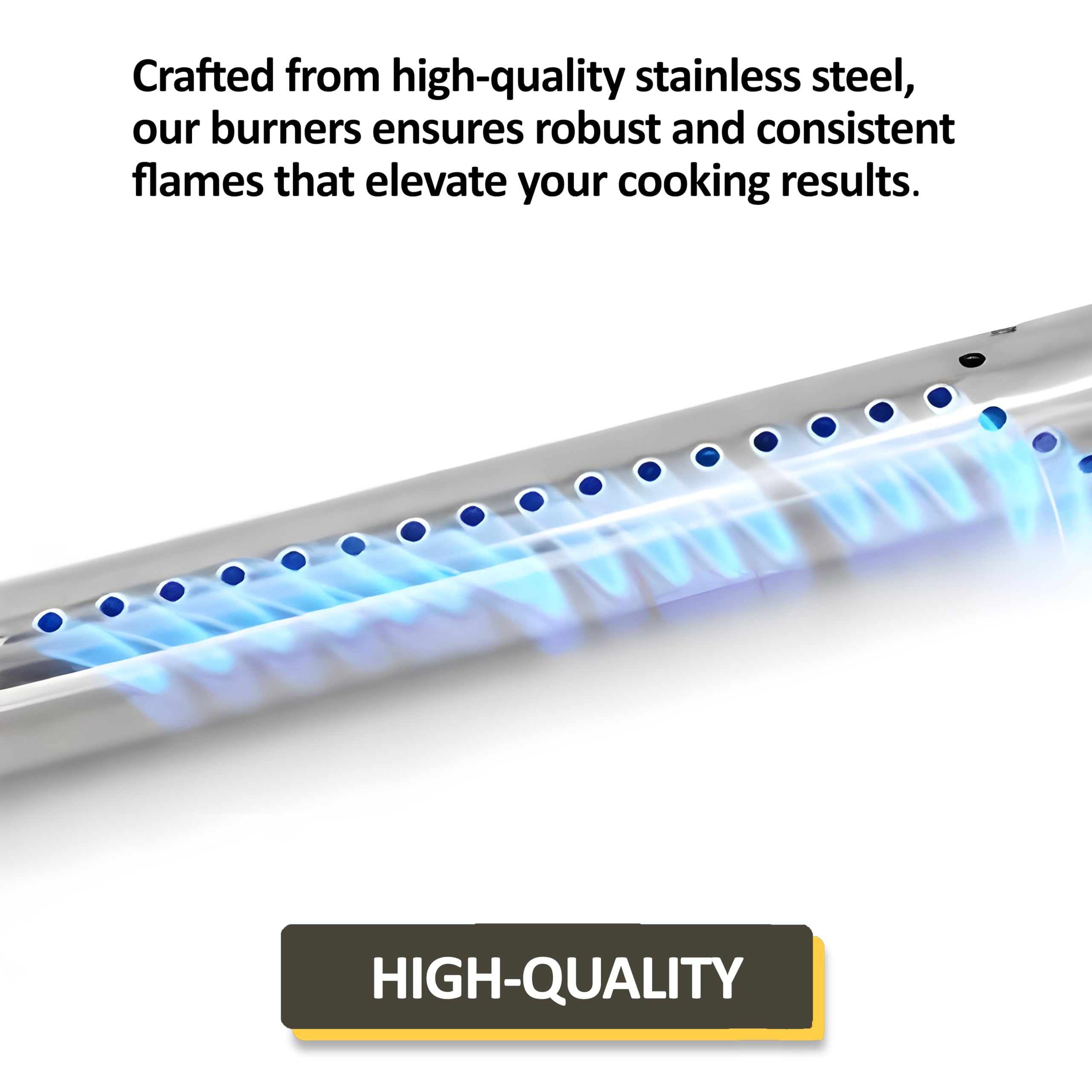 Lot De 3 Brûleurs Tubulaires De Rechange En Acier Inoxydable