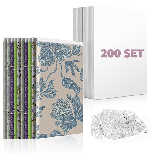 200 Set 7.5 X 10.5 Inch Fabric Organizer Boards, Comic