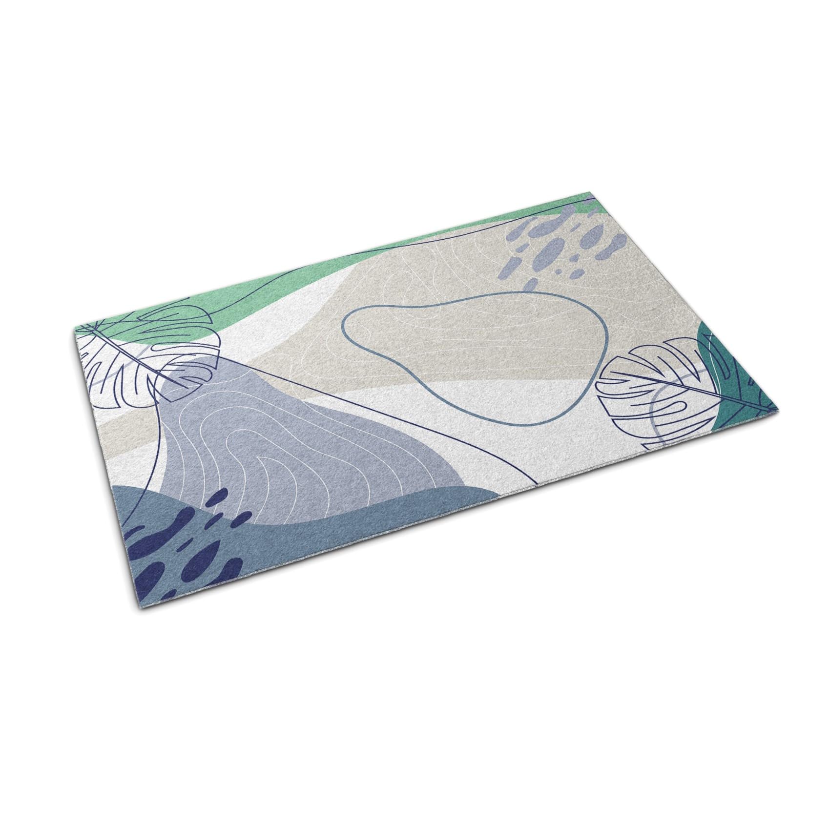 Tapis de sol antifatigue Tulup 60x40cm paillasson intérieur géométrique
