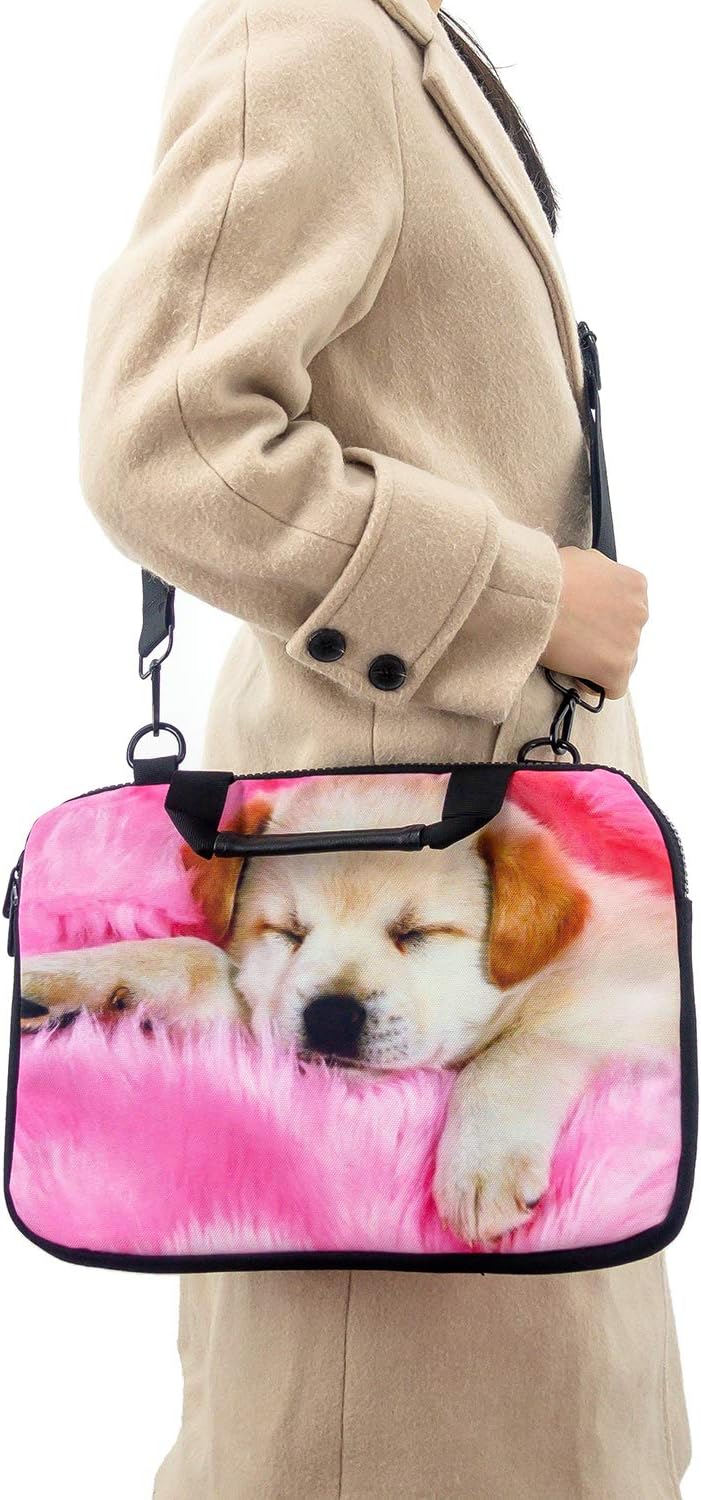 iColor Canvas Laptop Carrying Shoulder Sleeve Carrying Case Protective Bag Briefcase for 11.6 12 12.9 13 13.3 Inches Laptop Ultrabook Netbook (Csh-03) - Image 7