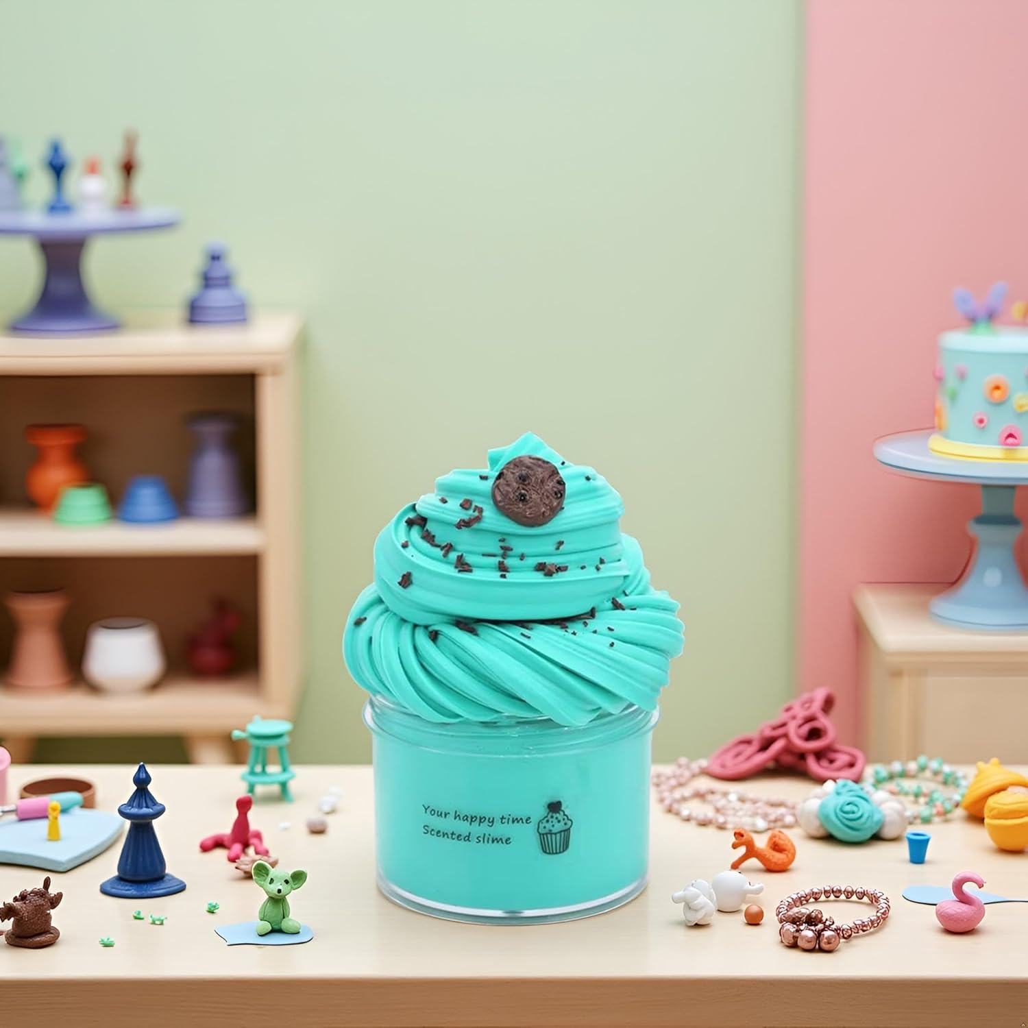 Clay Making Kit, 70ml, Charm Cloud and Butter (Green)