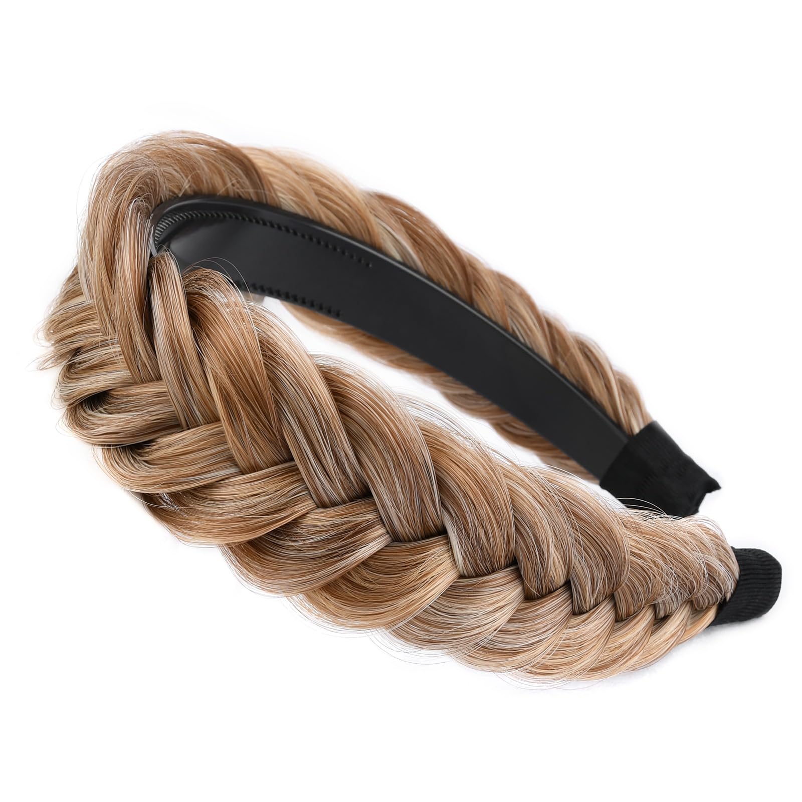 Braided Headband with Teeth - Wide Braid Messy Hair Hoop - Handmade Amazon.com : Messy Braided Headband With Teeth Synthetic  main image 3