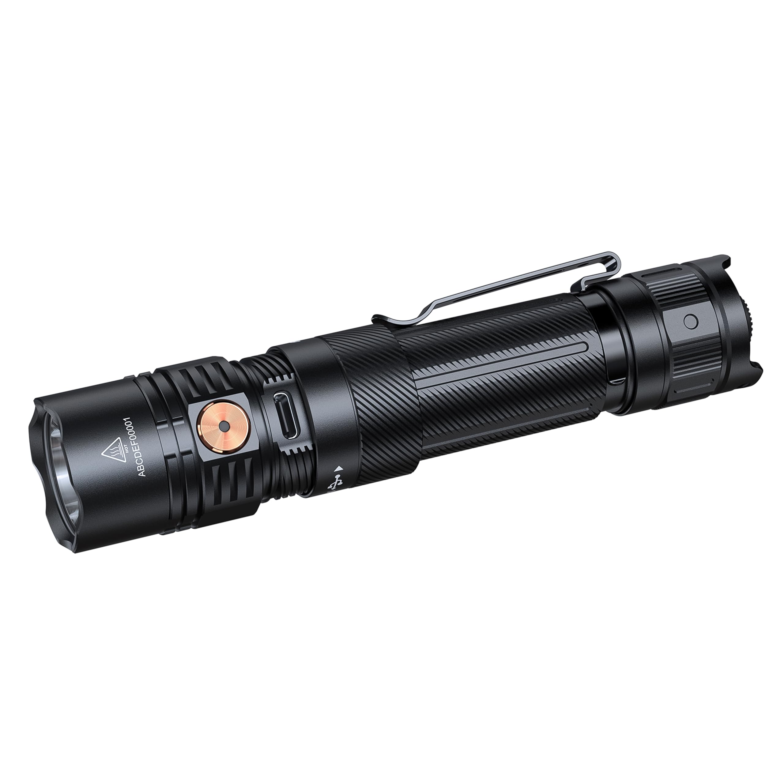 Fenix PD36R ACE - Linterna de seguridad compacta recargable | 3000 lúmenes | 415 m | 63 horas + máximo | Función de ajuste - Perfiles seleccionables, cubierta de puerto USB giratoria | IP68