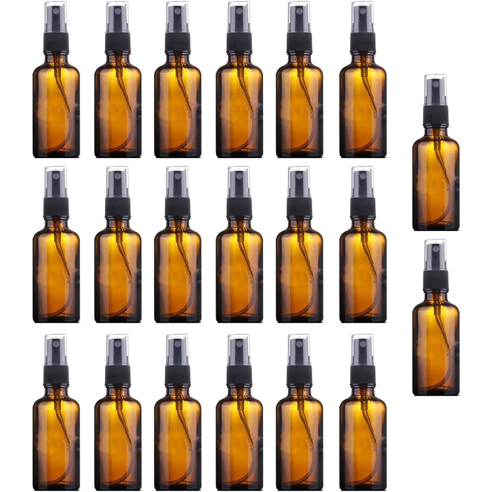 Amazon.co.jp: 20個 スプレーボトル15ml 茶色 遮光瓶 霧吹き 詰替