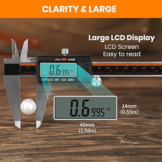 Calibrador digital HARDELL 12 pulgadas acero inoxidable miniatura 3