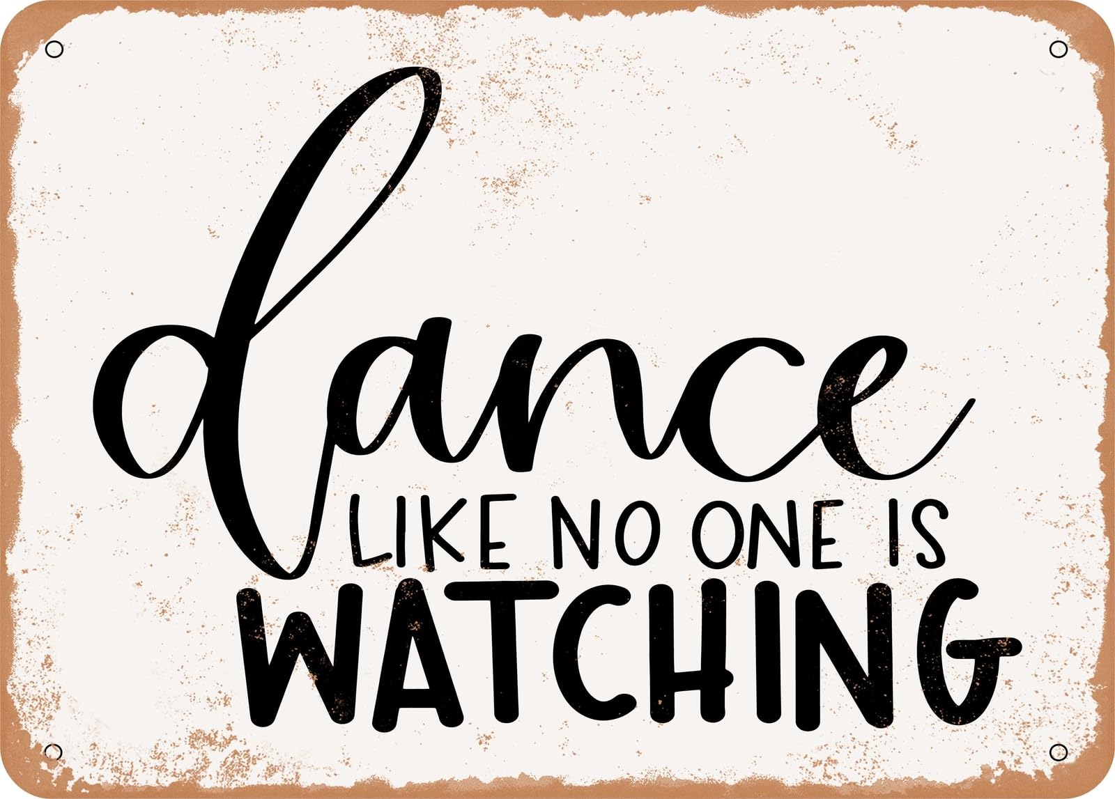 Miaomansenstore Metal Sign - Dance - Vintage Look Sign Home Decor