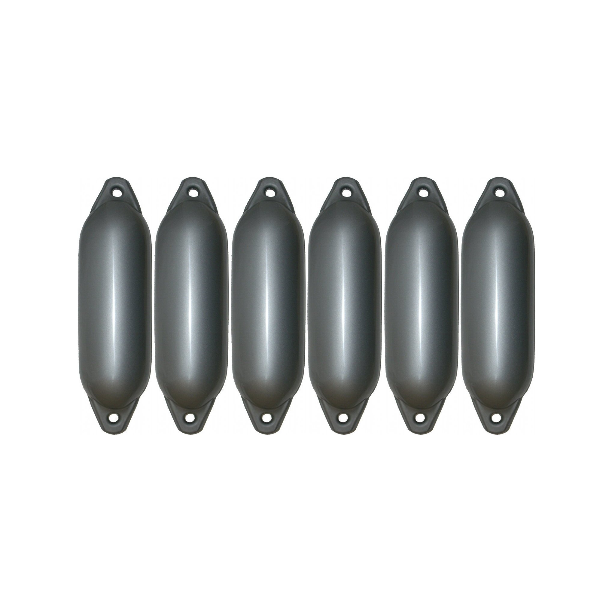 Majoni 6er-Set Star 35 Rammschutz Silber 62 x 21 cm