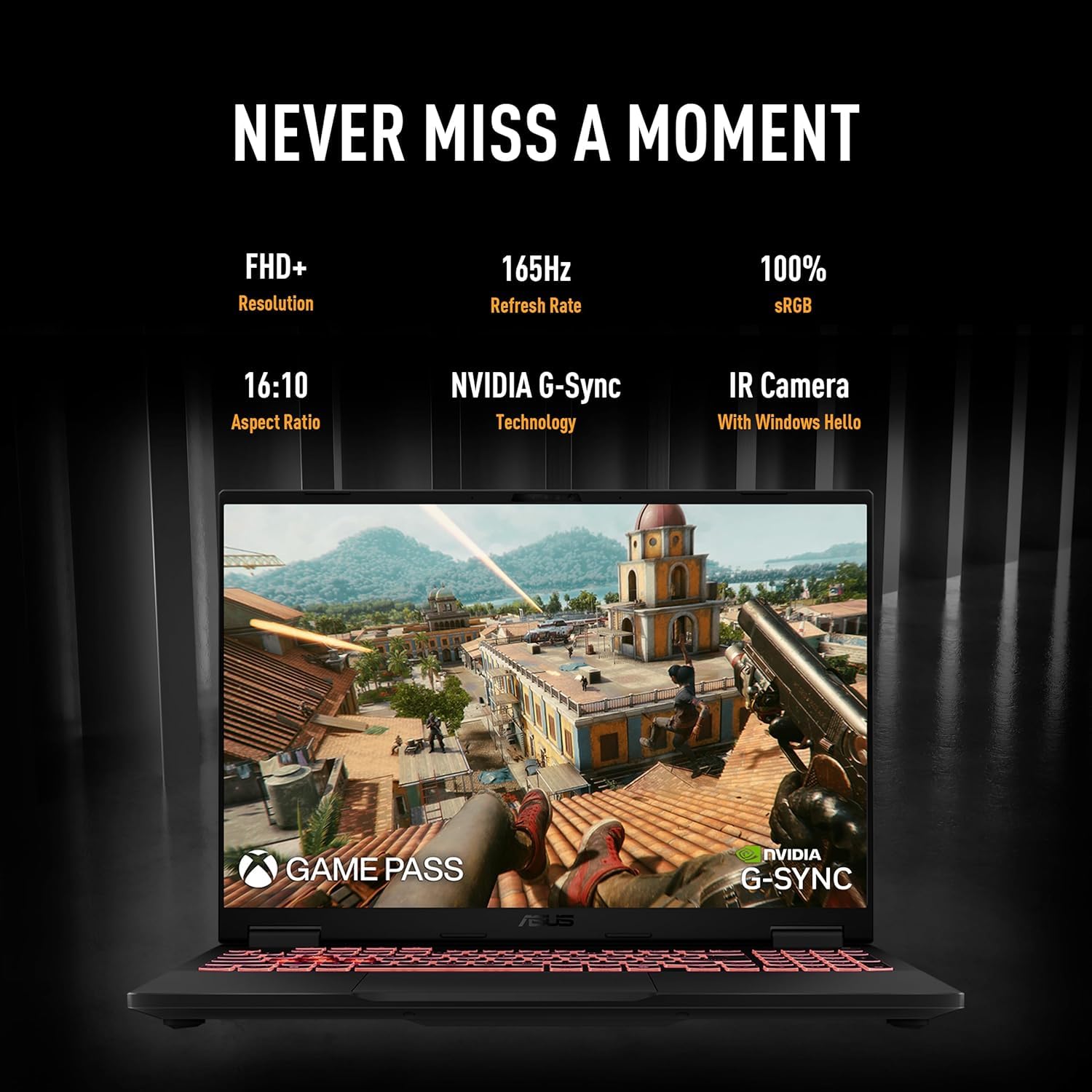 ASUS TUF A16 AMD Ryzen 7 260 RTX 5060 Gaming Laptop, 32GB RAM, 1TB SSD | Display FHD+ 165Hz da 165 pollici, KB retroilluminato RGB, HDMI, Windows 11 Pro, w/Bundle