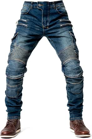 Motorcycle Riding Pants for Men with Armor, Motorcycle Pants Mens -Motorcycle Jeans for Men