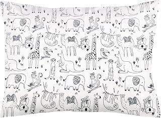 Toddler Sleeping Pillow with Pillowcase Travel Kids Pillow,13 x 18 Baby Pillows for Sleeping, Machine Washable Kids Pillow with Soft Cotton Pillowcase, Perfect for Travel, Toddlers Cot