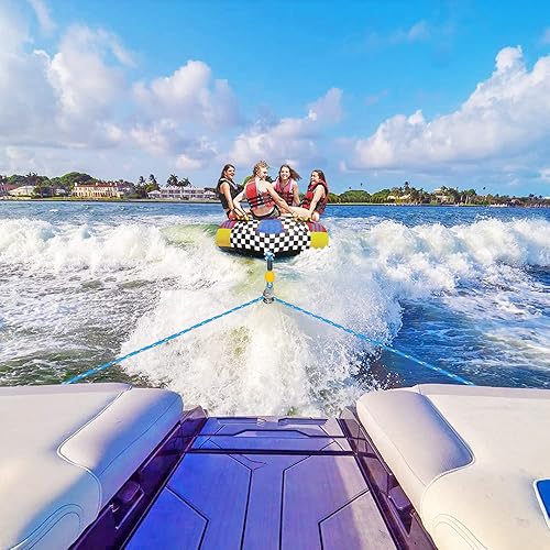 Miniatura 6 de BeneLabel Tow Rope Quick Connector for Tubing with Stainless Steel Connector, Water Sport Towable Connector 18"