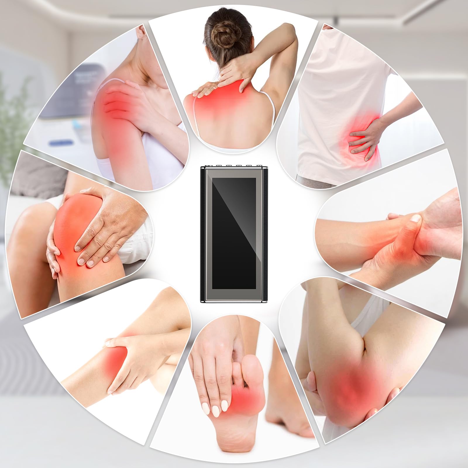 Elettrostimolatore Muscolare 3 in 1 TENS Elettrostimolatore a Doppio Canale 36 Modalità 20 Livelli di Intensità con 10 Elettrodi per Alleviare Il Dolore e Costruire Muscoli