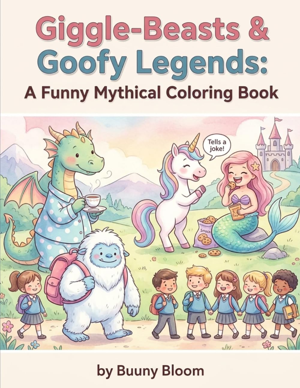 Giggle-Beasts & Goofy Legends: A Funny Mythical Coloring Book