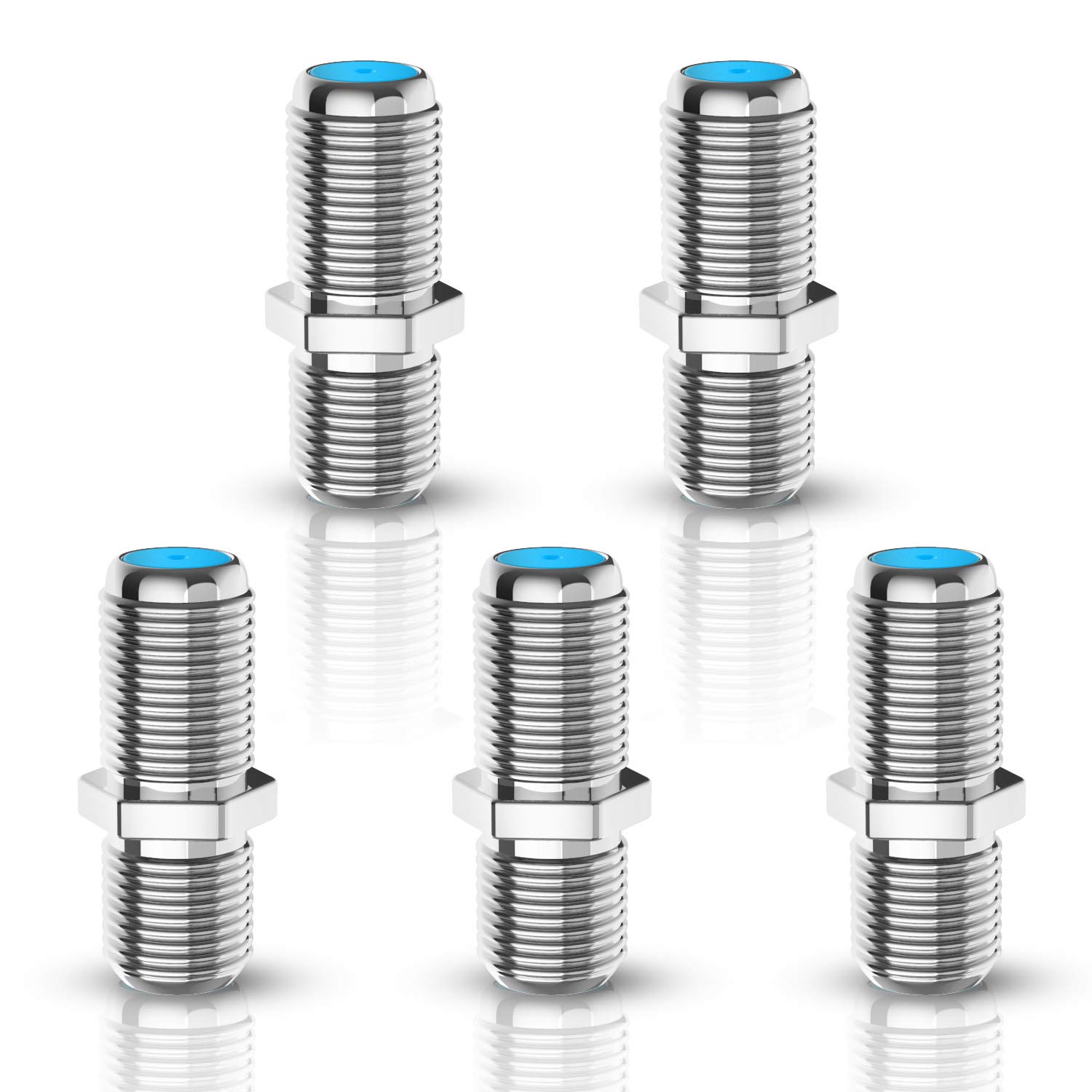 F81 Coaxial Cable Connector 3GHz FType RG6 Cable Extension Adapter