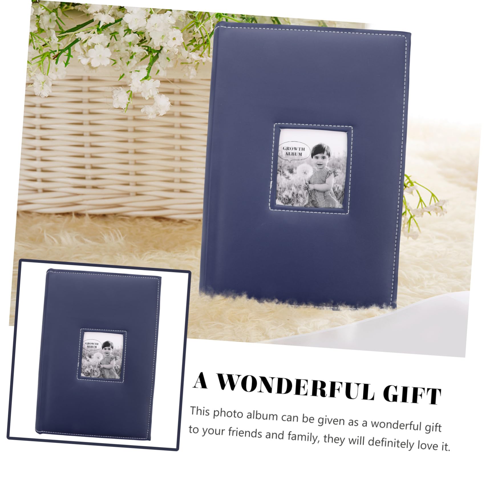 ORFOFE Pu Cover Für Großes Vintage-design Handgemachtes Familienalbum Für Hochzeiten Geburtstage Und Feiertage