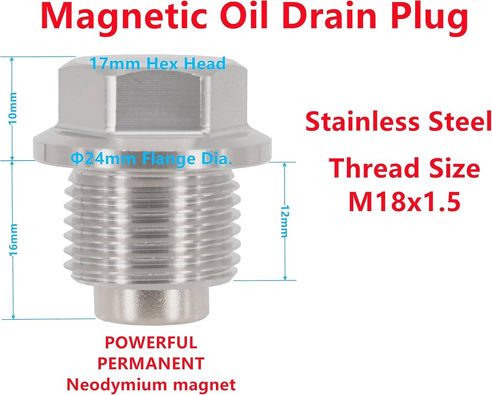 Amazon.com: abczok 2PCS Stainless Steel Magnetic Hex Rear