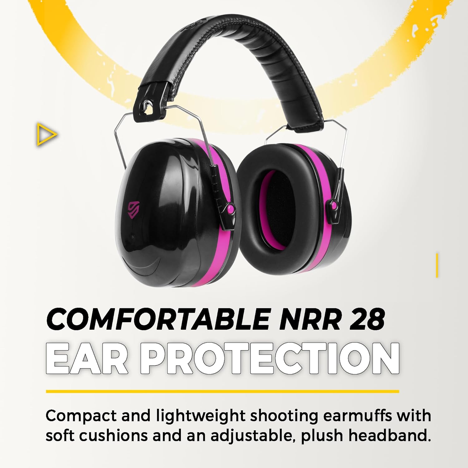 TradeSmart All-in-One Shooting Ear Protection - Comfort+ NRR 28 Earmuffs, Glasses & Earplugs + Carry Case - Image 3