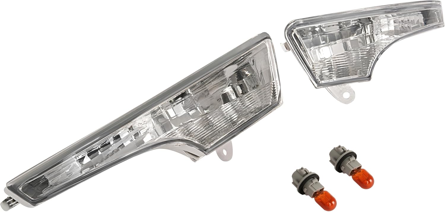 KUAFU Pair Turn Signal Light Compatible with 2013-2018 Nissan Altima Driver and Passenger Side Signal Lamp Assembly Clear Lens Plastic Replacement for NI2531118 NI2530118 261303TA0A 261353TA0A 2Pcs