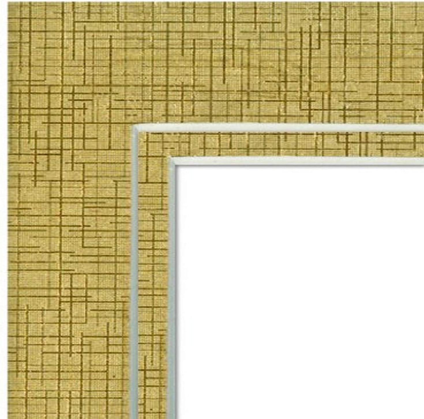 MyFrameStore Imperial Frames Gold Colored Textured Double Mattboard