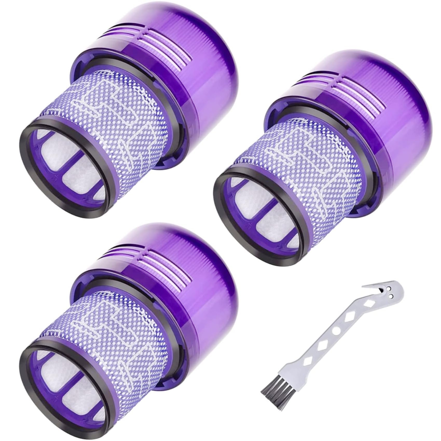 Vacuum Filters Replacement Parts Compatible with Dyson V11 Torque Drive V11 Animal V15 Detect Cordless Vacuum, Compare to Part 970013-02 (3 Pack)
