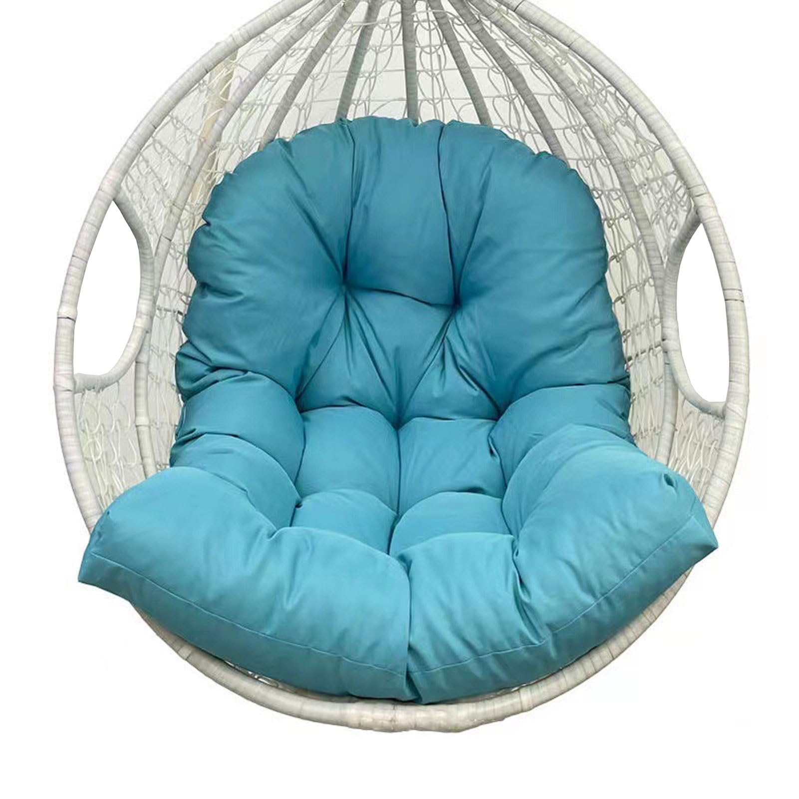 Yahbrra Swing Chair Soft Cushion Pad for Indoor Outdoor Patio Hanging Egg Basket Recliner Furniture (Blau) โ image 1