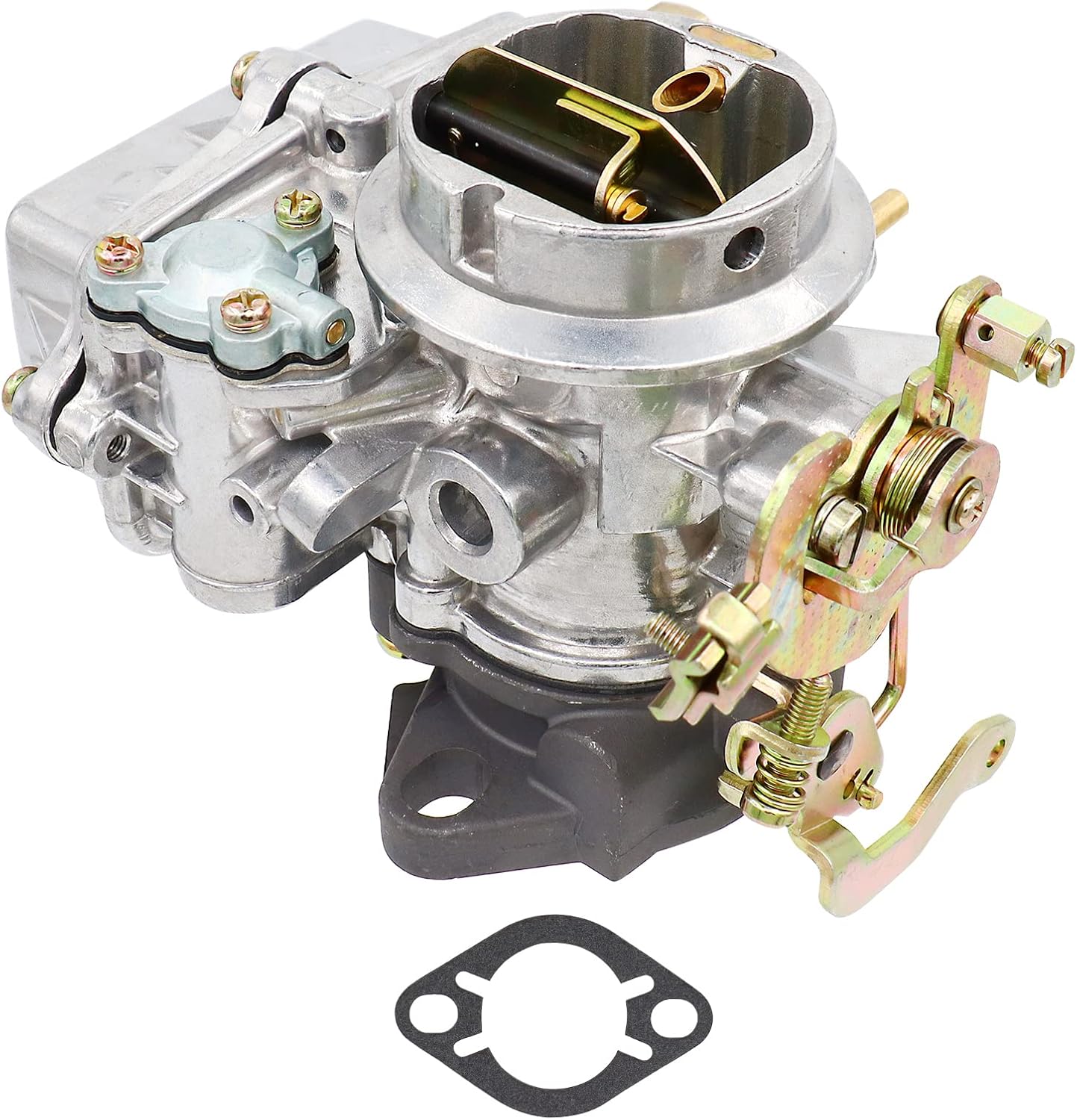NENKUTEN New Carburetor for Ford 1957 1960 1962 144 170 200 223 inline 6 6 Cyl 4 Cyl Engines 1 Barrel Carb Replace Holley 1904 Manual Choke 1959 F100 single barrel Carburetor with Gasket